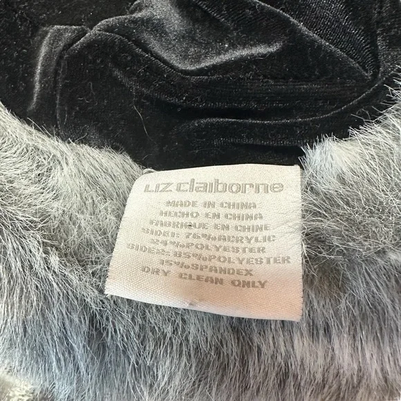 Liz Claiborne Faux Fur Bucket Hat Womens Vintage Y2K - Picture 5 of 5